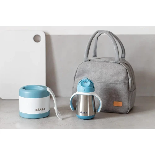 Set de hrănire Beaba Travel Set Windy Blue, 4 buc. cumpăra în Chișinau