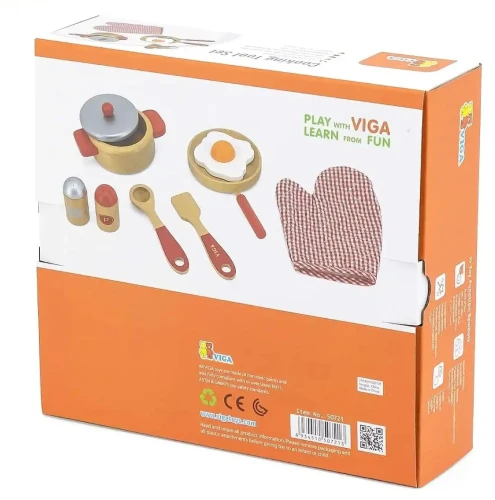Set joacă bucătar Viga Micul bucătar, culoare roșie cumpăra în Chișinau