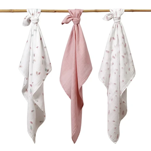Пелёнки из муслина BabyOno Extra Soft Pink (70x70 см), 3 шт. купить в Кишиневе