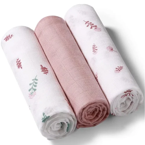 Пелёнки из муслина BabyOno Extra Soft Pink (70x70 см), 3 шт. купить в Кишиневе