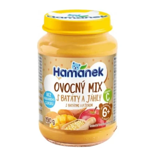 Пюре Hamanek Фрукты, сладкий картофель и просо (6 мес+), 190 г купить в Кишиневе