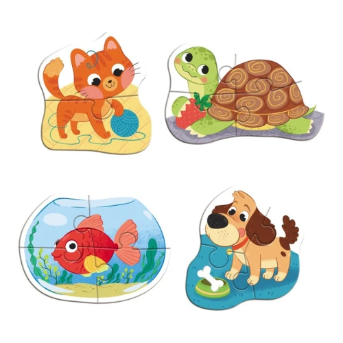 Пазл Dodo Baby Puzzle 4 в 1 Домашние животные, 13 элементов купить в Кишиневе