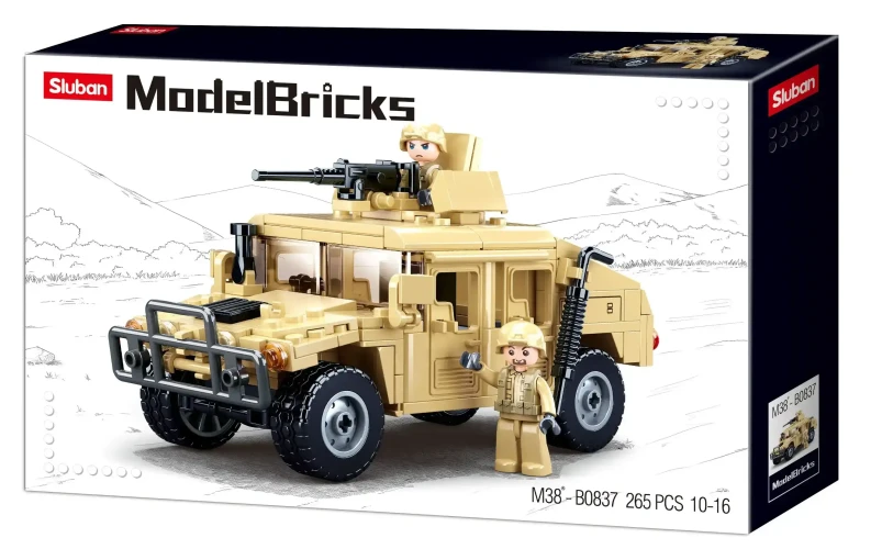 Конструктор Sluban ModelBricks Hummer H2, 265 элементов купить в Кишиневе