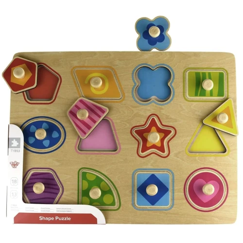 Деревянные пазлы Tooky Toy Shape купить в Кишиневе