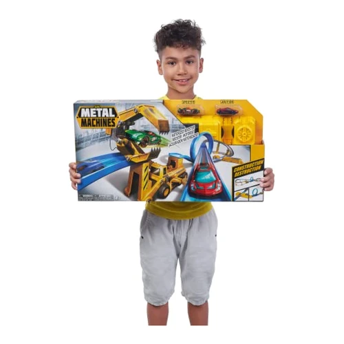 Set de joacă Zuru Metal Machines Construction Destruction, pistă cu buclă 360 grade și 2 mașinuțe die-cast cumpăra în Chișinau
