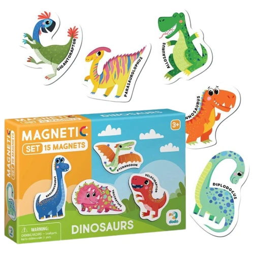 Set de creație DoDo Joc magnetic Dinozauri, 15 elemente cumpăra în Chișinau