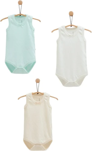 Body fără mânecă Caramell Basic Turquoise & Ivory & Beige, 3 buc. (3-6L) cumpăra în Chișinau