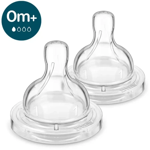 Соска силиконовая Philips Avent Anti-colic с медленным потоком (0 мес.+), 2 шт. купить в Кишиневе