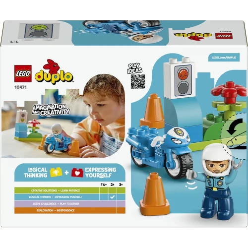 Set construcție Lego Duplo Blue Police Motorcycle, 11 elemente cumpăra în Chișinau