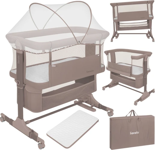 Patuț pentru copii 3 in 1 Lionelo Jodie Beige Taupe cumpăra în Chișinau