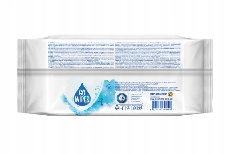Șervețele umede GoWipes Antibacterial, 60 buc. cumpăra în Chișinau