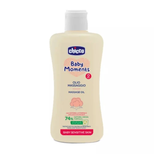 Детское массажное масло Chicco Baby Moments, 200 мл купить в Кишиневе