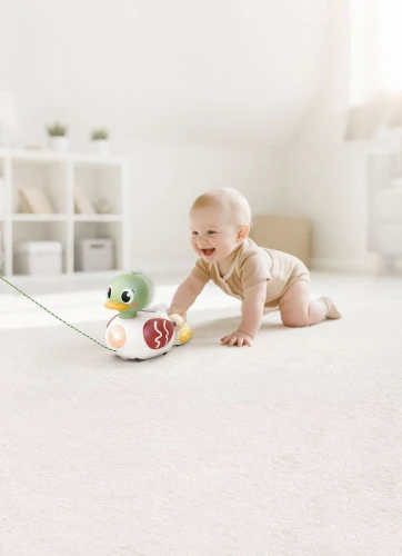 Jucărie interactivă Hola Toys Pull Along Learning & Soothing Duck Family cumpăra în Chișinau