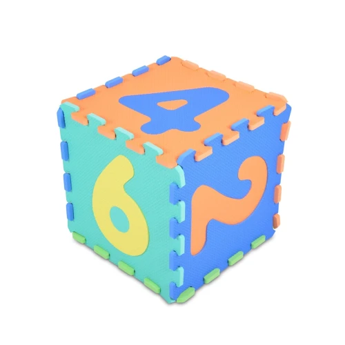 Детский коврик Moni Puzzle Numbers Multicolor, 32x32x1 см, 10 шт. купить в Кишиневе
