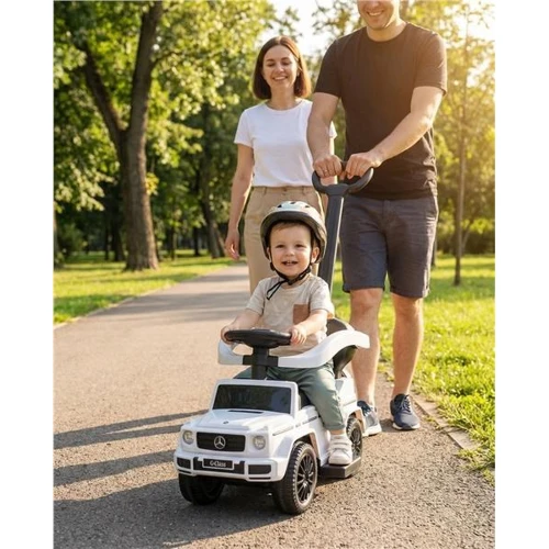 Tolocar Baby Mix Mercedes Benz G63 cu mâner pentru părinți, alb cumpăra în Chișinau
