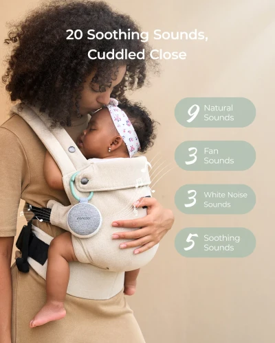Ночник с успокаивающими звуками Momcozy Sound Night Light Grey & White купить в Кишиневе