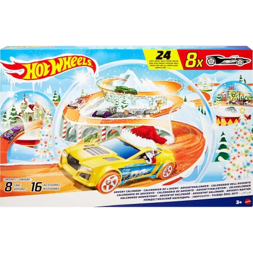 Set constructie Hot Wheels Calendar Advent, 24 elemente cumpăra în Chișinau