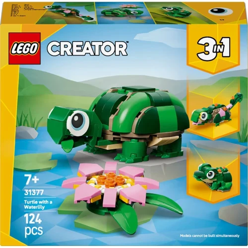 Set construcție Lego Creator Turtle with a Waterlily, 124 elemente cumpăra în Chișinau