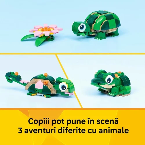 Set construcție Lego Creator Turtle with a Waterlily, 124 elemente cumpăra în Chișinau