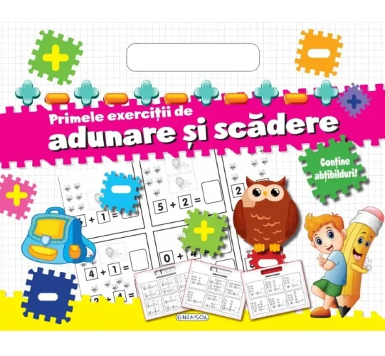 Carte Adunare și scădere. Bloc cu activități si abțibilduri cumpăra în Chișinau