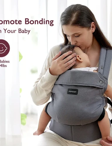 Кенгуру Momcozy PureHug Cotton Grey купить в Кишиневе