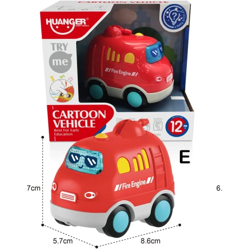 Интерактивная игрушка Epid Cartoon Vehicle Fire Engine Red купить в Кишиневе