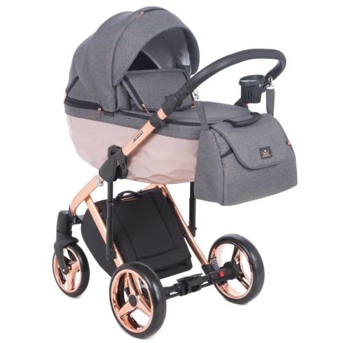 Cărucior 2/1 Adamex Chantal Star Grey Rose Gold cumpăra în Chișinau