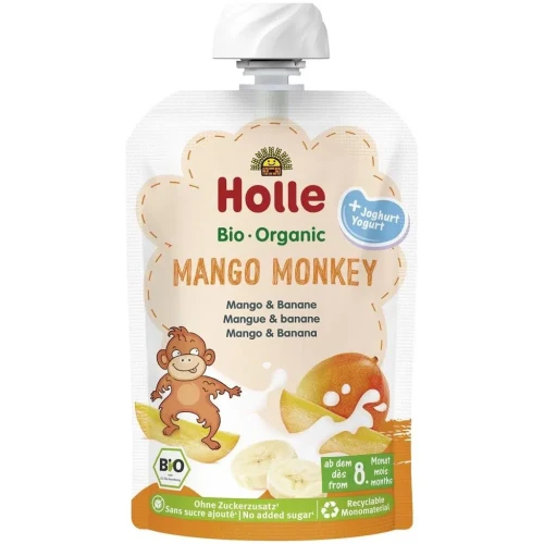 Пюре Holle Mango Monkey из манго–банана (8 мес+), 100 г купить в Кишиневе