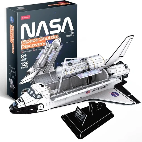 Puzzle 3D Cubic Fun NASA Space Shuttle Discovery, 126 elemente cumpăra în Chișinau