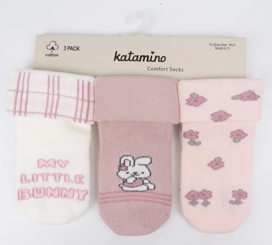 Ciorapei Katamino Bunny, 3 buc. (6-12L) cumpăra în Chișinau