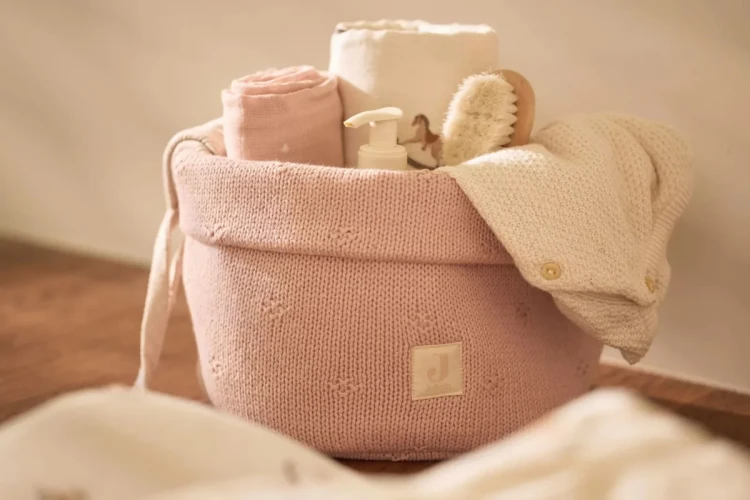 Organizator scutece Jollein Check Knit Wild Rose cumpăra în Chișinau