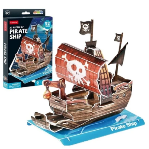Puzzle 3D Cubic Fun Nava Piratului, 22 elemente cumpăra în Chișinau