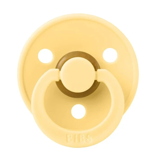 Пустышка круглая латексная Bibs Colour Pale Butter 6-18 мес купить в Кишиневе