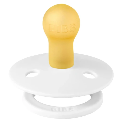 Пустышка круглая латексная Bibs Colour White 0-6 мес купить в Кишиневе