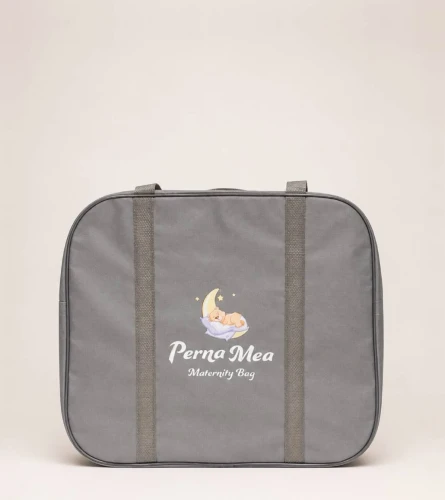 Сумка в роддом PernaMea Maternity Bag Grey, 40x35x20 см купить в Кишиневе