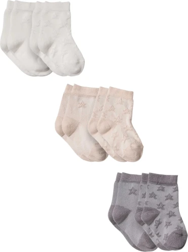 Ciorapei BabyCosy Ivory & Grey, 6 buc. (6-12L) cumpăra în Chișinau