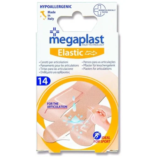 Пластырь Megaplast Elastic Бежевый, 3 размеров, 14 шт купить в Кишиневе