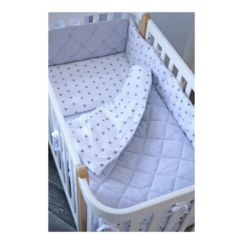 Комплект в кроватку Veres Velour Stars Grey (5 предметов) купить в Кишиневе