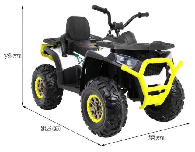 Mașină electrică KidsCar ATV MX607 Alb/Galben cumpăra în Chișinau