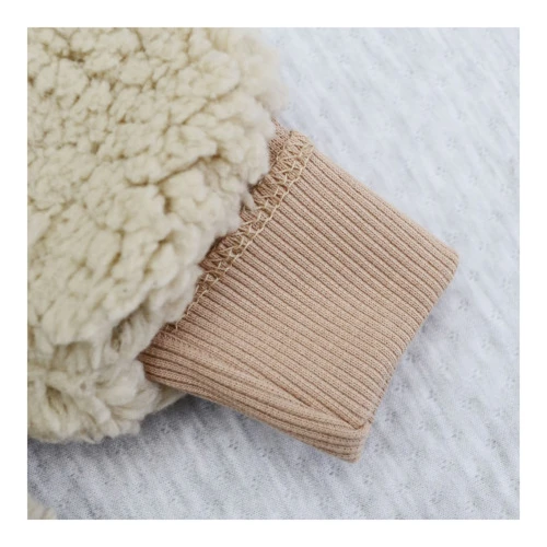 Комбинезон с капюшоном для малыша Minikin Teddy, бежевый, искусственный мех, р.56 купить в Кишиневе