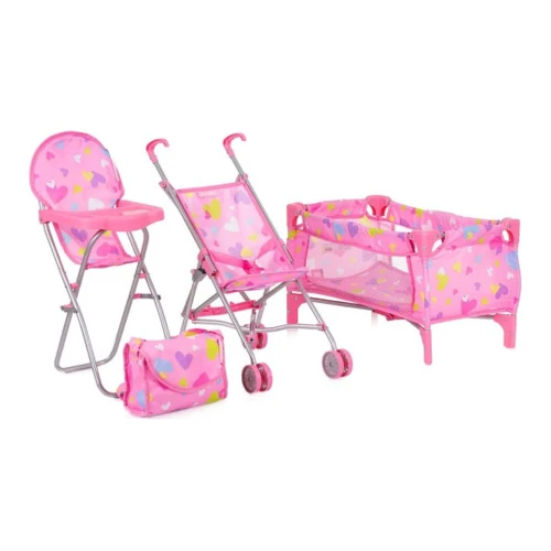 Игровой набор для кукол 3 в 1 Chipolino Trixy, Hearts купить в Кишиневе