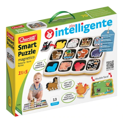 Puzzle educativ Quercetti Smart Magnet Puzzle Farm, 13 elemente cumpăra în Chișinau