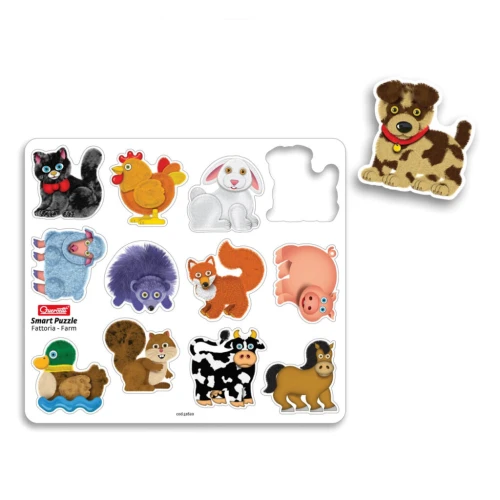 Puzzle educativ Quercetti Smart Magnet Puzzle Farm, 13 elemente cumpăra în Chișinau
