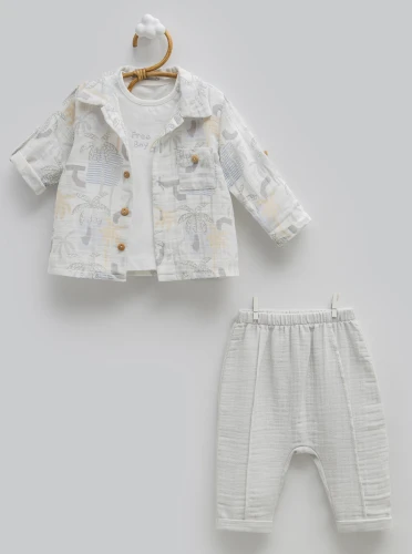 Set din 3 piese Caramell Free Boy Grey (12-18L) cumpăra în Chișinau