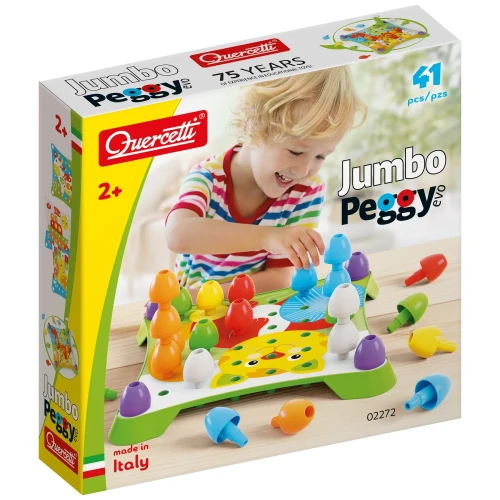 Мозаика Quercetti Jumbo Peggy Evo, 41 элемент купить в Кишиневе