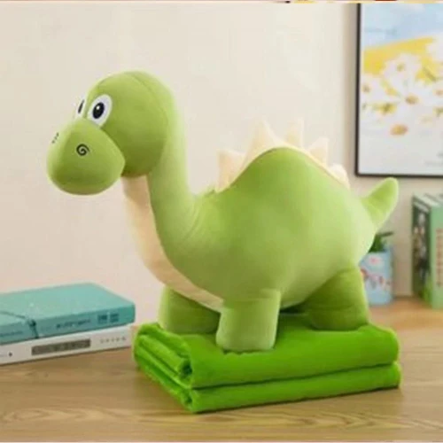 Мягкая игрушка ChiToys Dino с одеялом Зелёный, 70 см купить в Кишиневе
