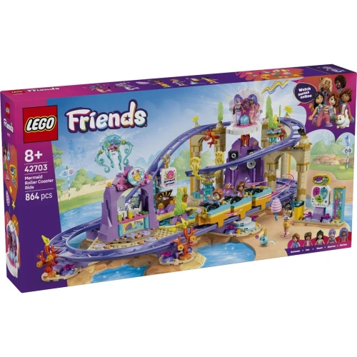 Set construcție Lego Friends Mermaid Roller Coaster Ride, 864 elemente cumpăra în Chișinau