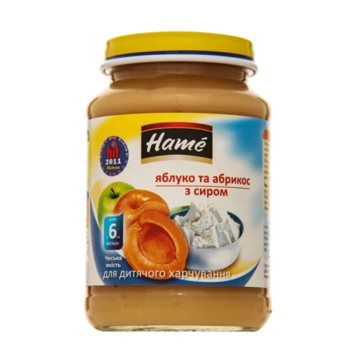 Пюре Hame Абрикосы с сыром (6 мес+), 190 г купить в Кишиневе