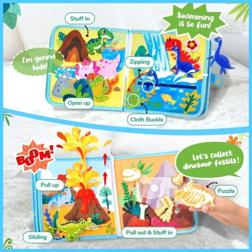 Развивающая книга New World Dinosaurs купить в Кишиневе