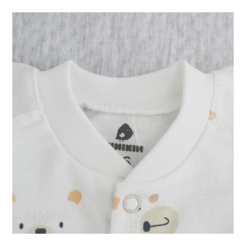 Комбинезон для малыша Minikin Happy Baby, молочный с мордочками, р.62 купить в Кишиневе